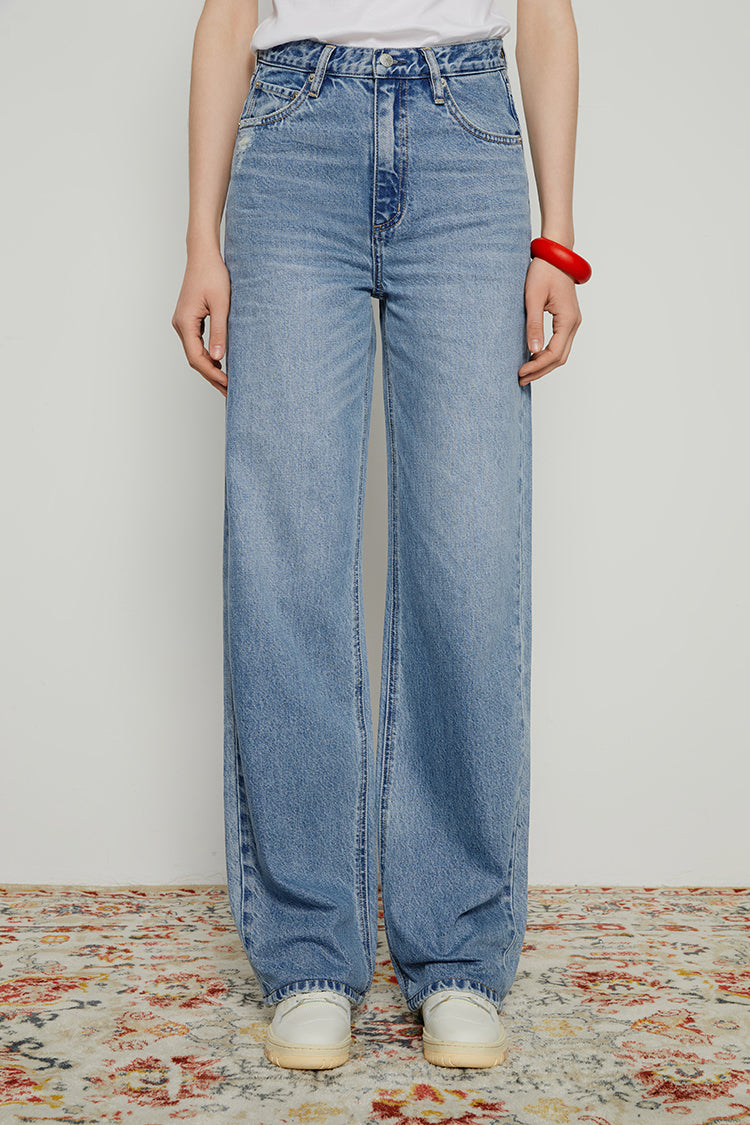Coney Island Whitefish High Rise Wide Jeans HJ007