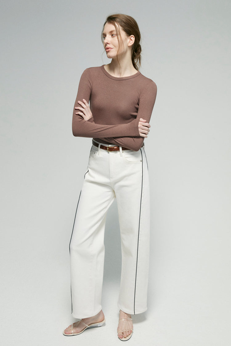 Crush Curve Ankle Jeans HJ052