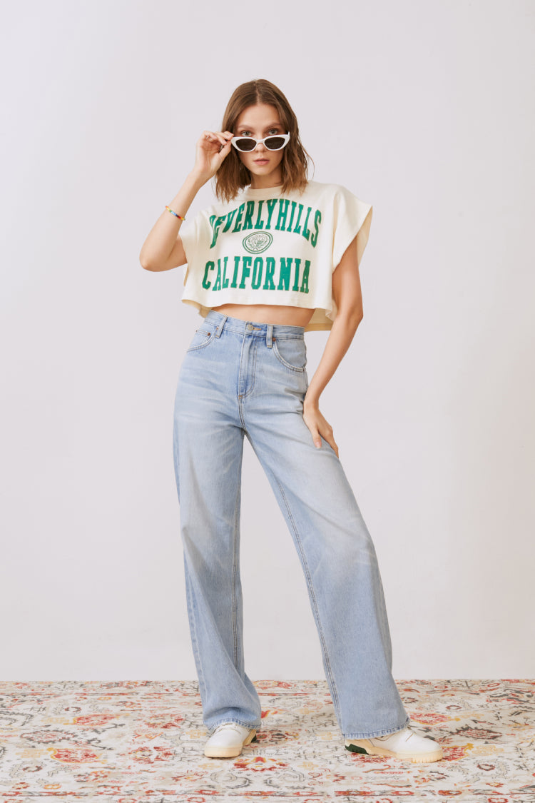 Coney Island Whitefish High Rise Wide Jeans HJ007