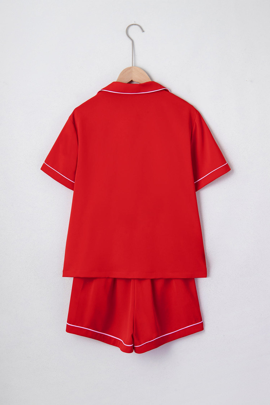 Silky Ribbon Bow Top & Short Set