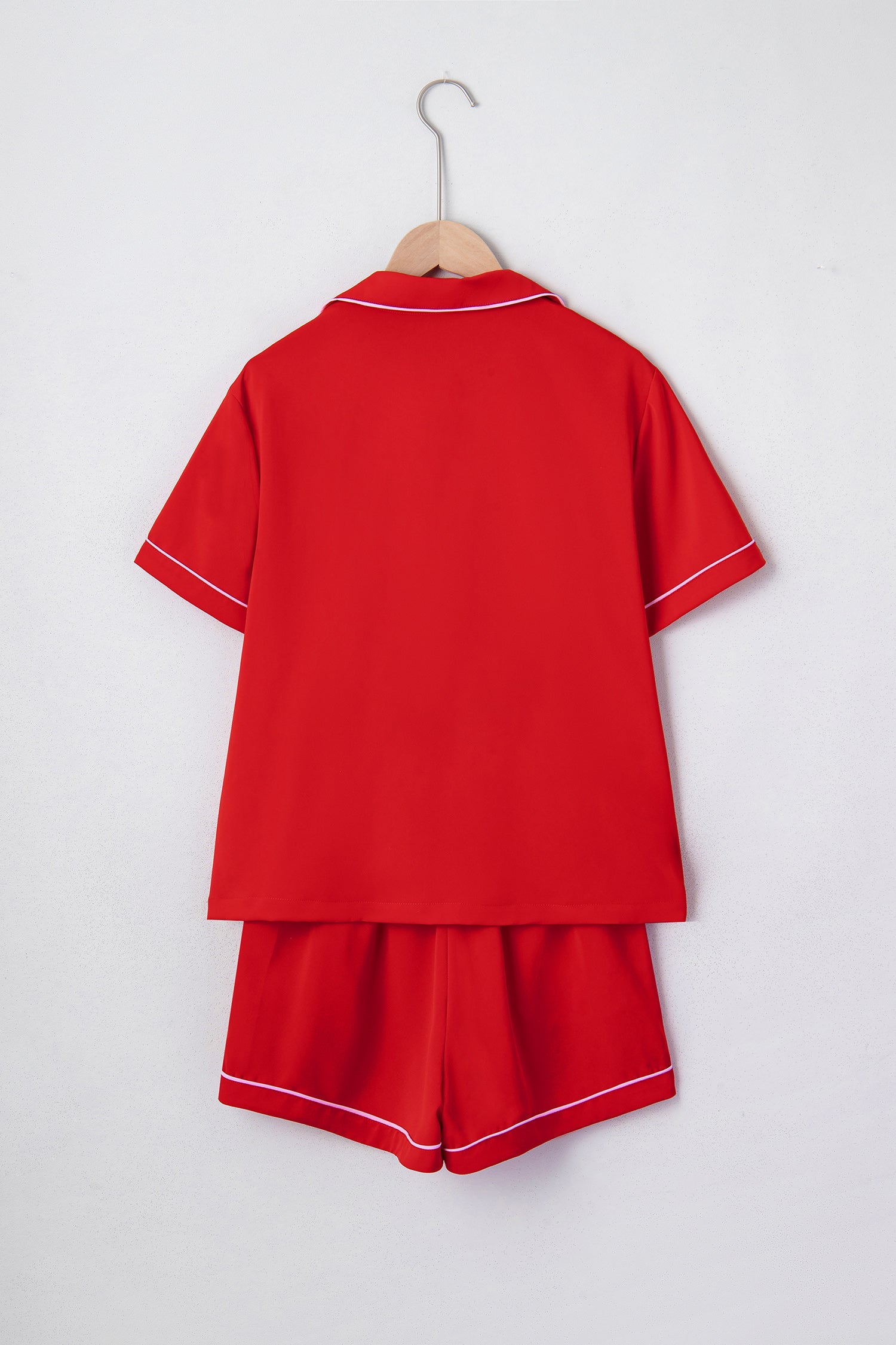 Silky Ribbon Bow Top & Short Set