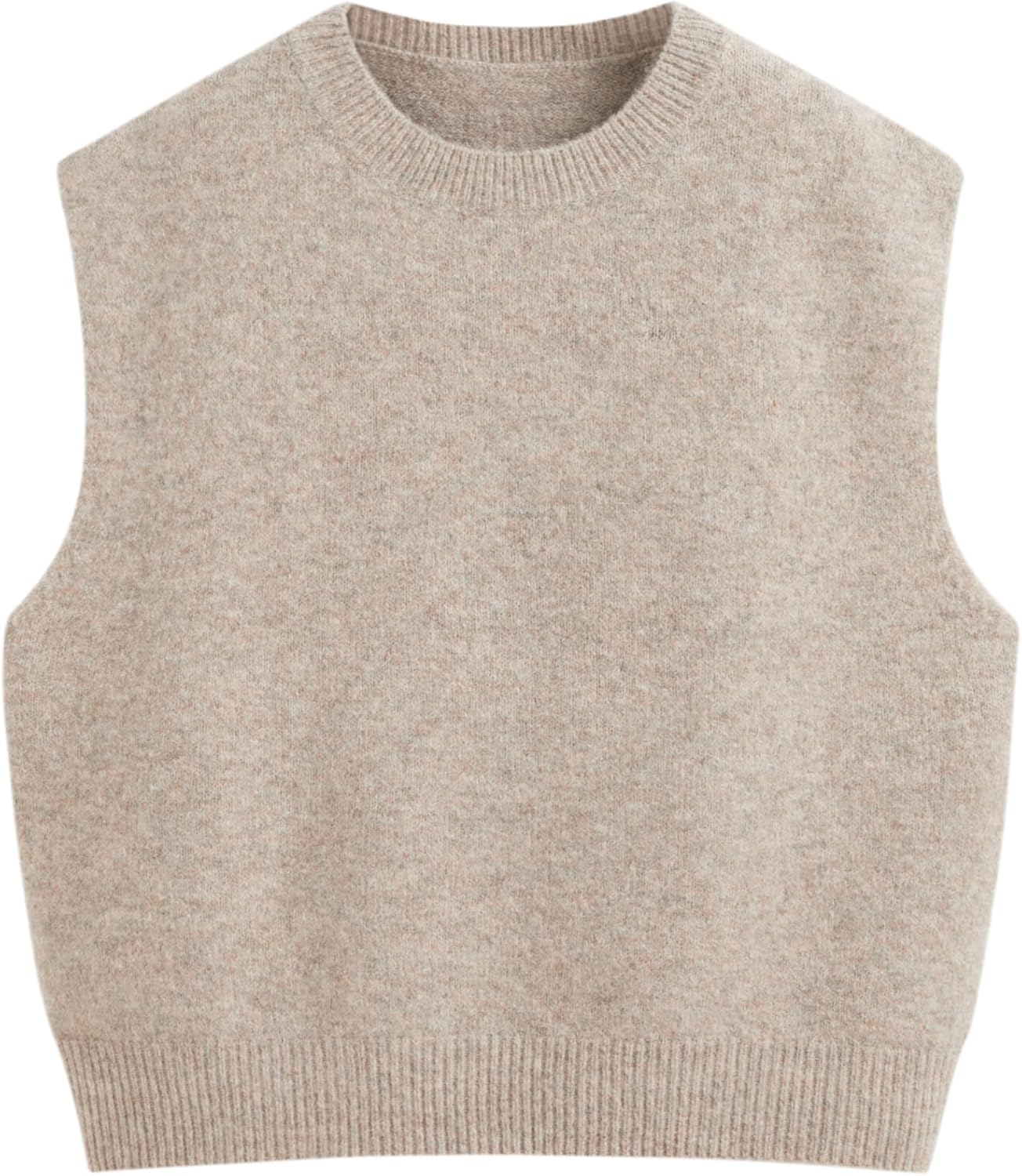 CIDER Women's Knit Sweater Vest Loose Fit Sleeveless Round Neck Oversized Pullover Sweater