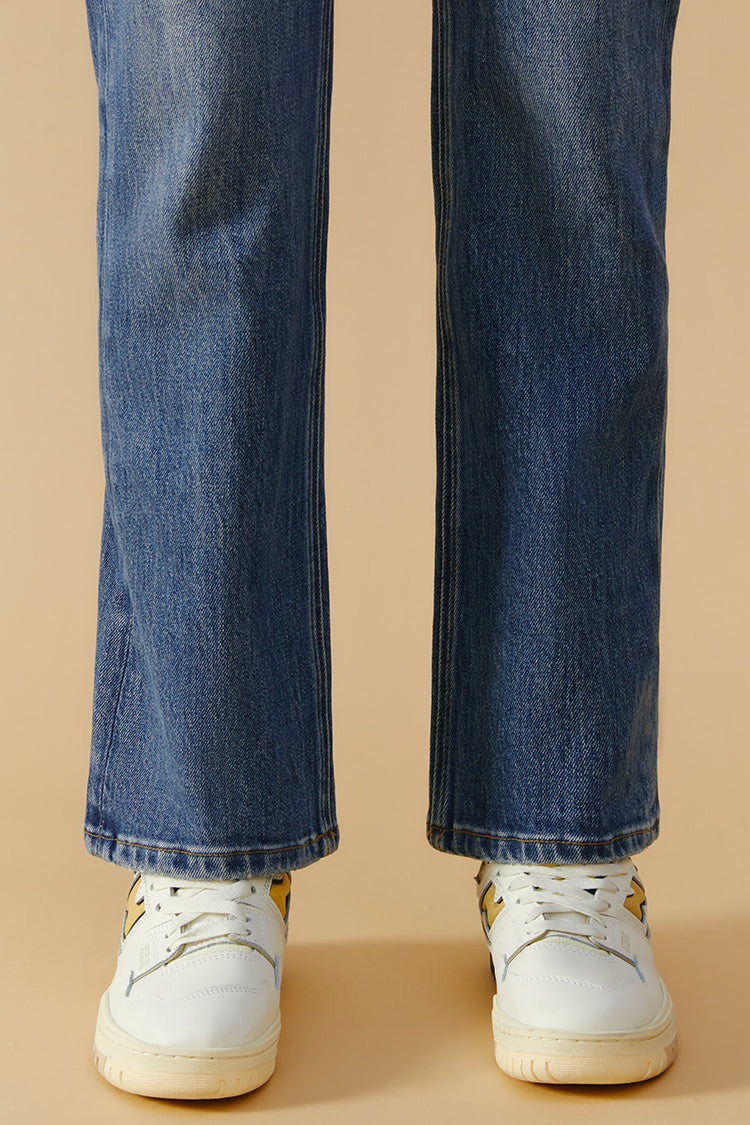 Activity Grrrl High Rise Kick Crop Jeans HJ017