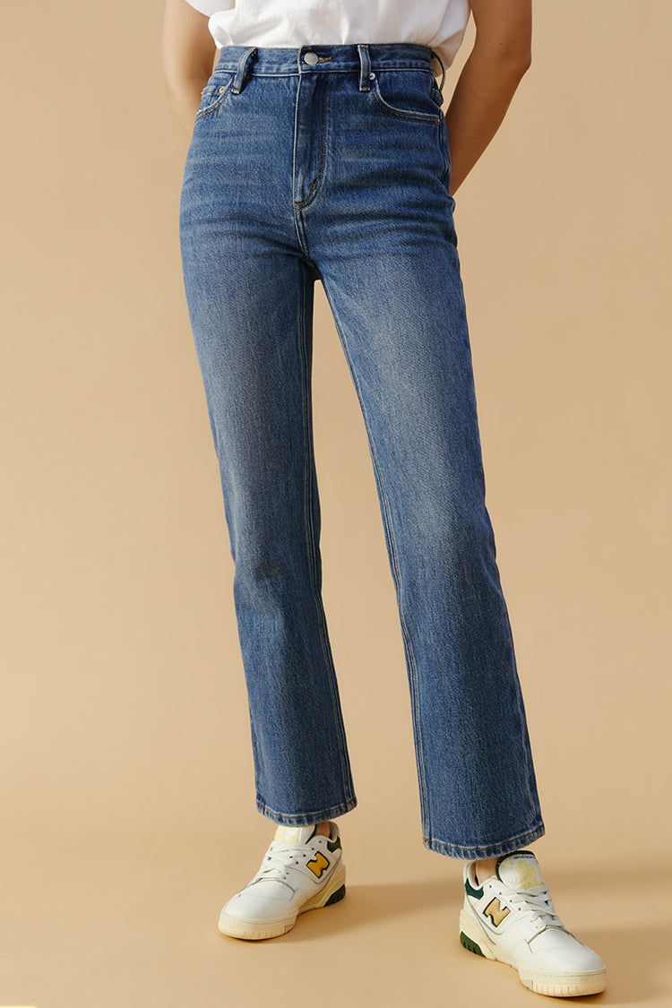 Activity Grrrl High Rise Kick Crop Jeans HJ017