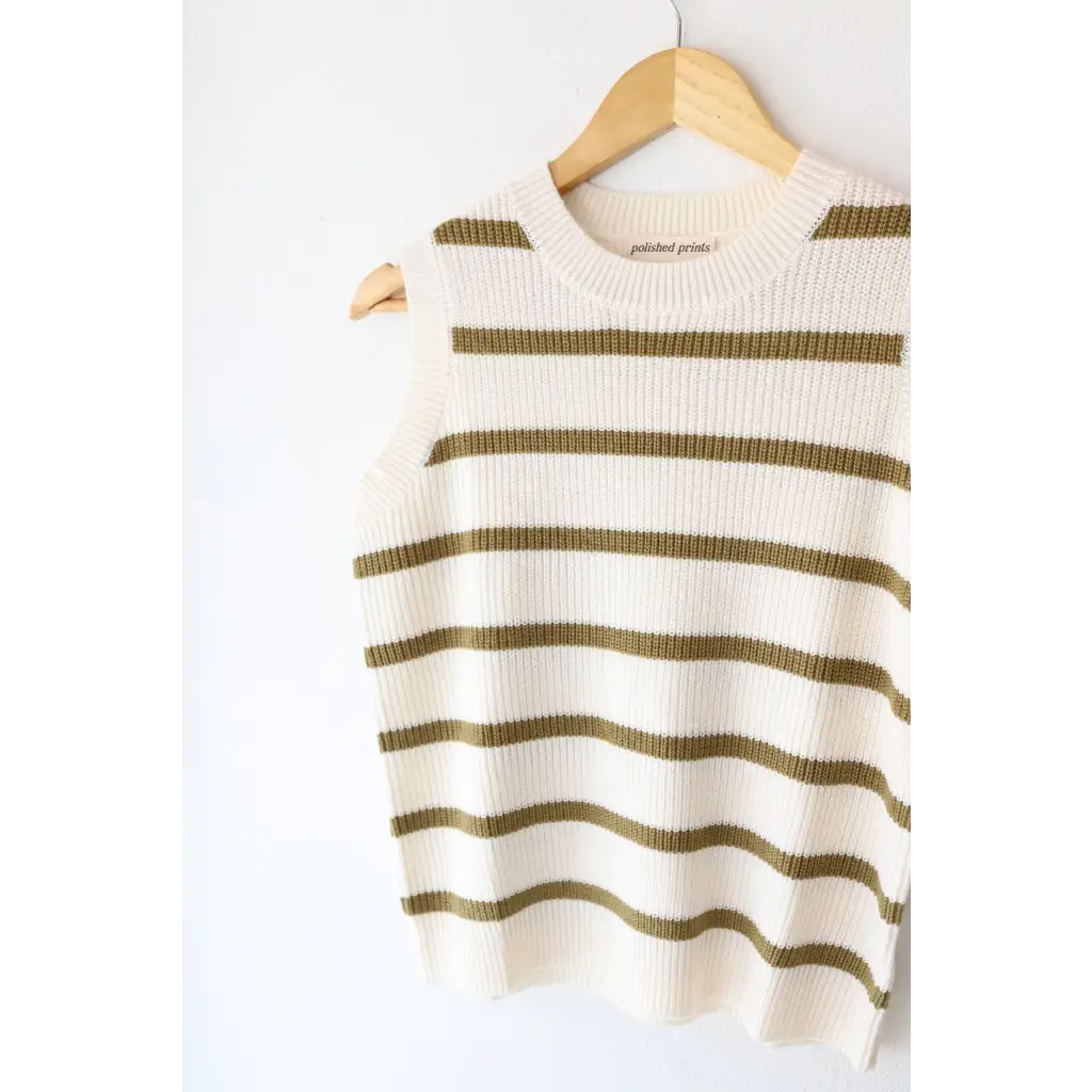 Colleen Striped Sweater Vest